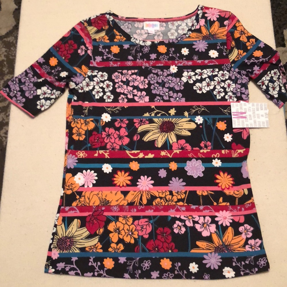 Floral & Stripes LLR M Gigi BNWT